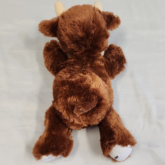 Plush Kid's Brown Soft Stuffed Animal Cow Toy - Picture 8 of 10